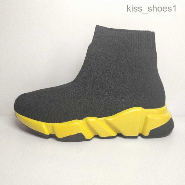 

23boys girls sock casual shoes sneakers sports kid shoes paris designer triple-s light breathable black white classic pink green slow outdoo