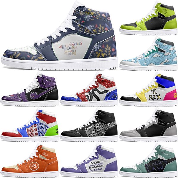 

New Customized Shoes 1s DIY shoes Basketball Shoes damping males boys girl females Anime Customization Personalized Trend Outdoor Shoe