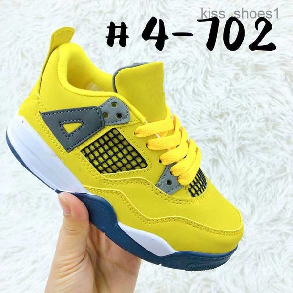 

23kids 4 basketball shoes black cat toddler td 4s red chicag blue boys girls basketball pour enfants athletic outdoor sneakers size 28-35