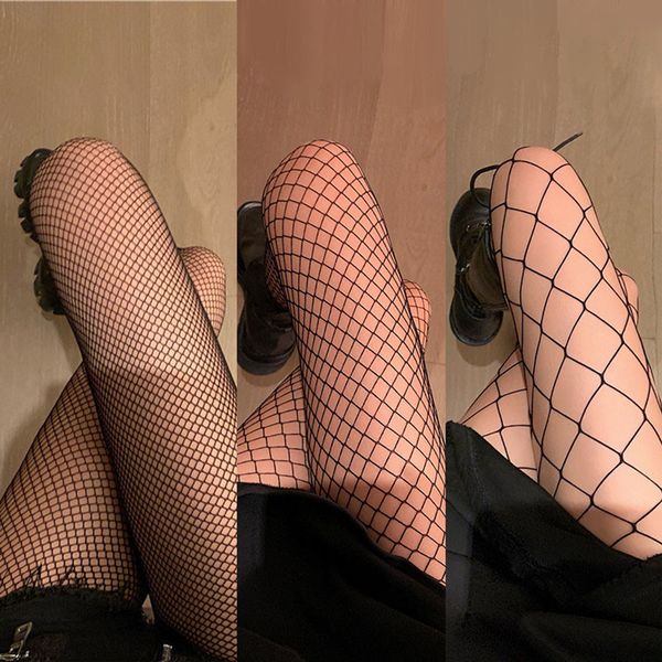 

sock s long fishnet thigh stockings pantyhose tights female summer legging stocking 220410, Black;white