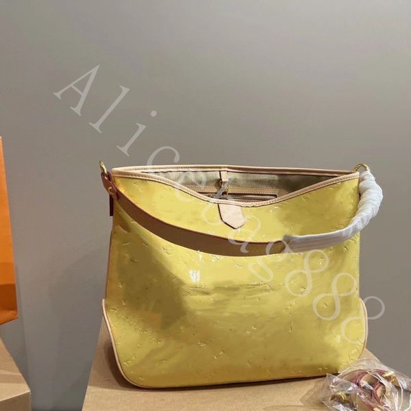 

7a quality shopping bags for lady l brand luxury handbags patent leather double straps 5 color big capacity genuine leather new style bags d