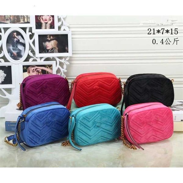 

new fashion women's bag single shoulder cross hair camera chain bag-1733