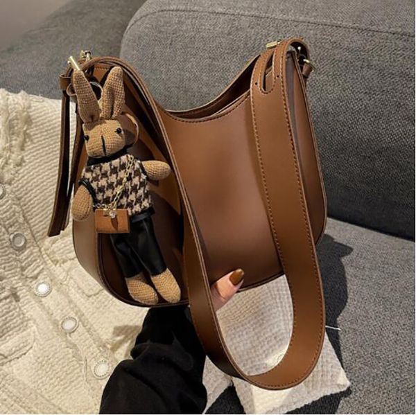 

female designer handbag new fashion texture shoulder bag large capacity retro women's crossbody bag