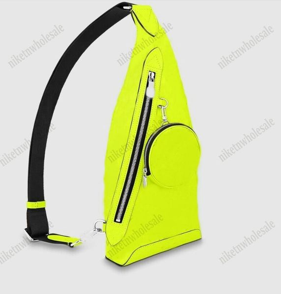 

10a l bag neon yellow duo sling bag classic men's backpack m30945 monograms taiga crossbody side zipped pocket designer bag removable z