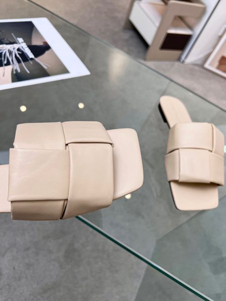 

sizes women tweed leather straw woven slides sandals slip on wedge flats fashion beach, Black