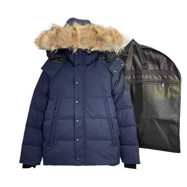 

Coat Down Coat Mens Canadian Designer Parka Outdoor Winter Coat Big Fur Manteau Hiver Winter Coat 1N543, 20-46 style navy