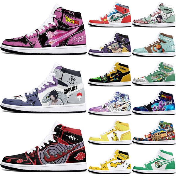 

New diy classics customized shoes sports basketball shoes 1s men women antiskid damping fashion anime customized figure sneakers MJEXX70074_45