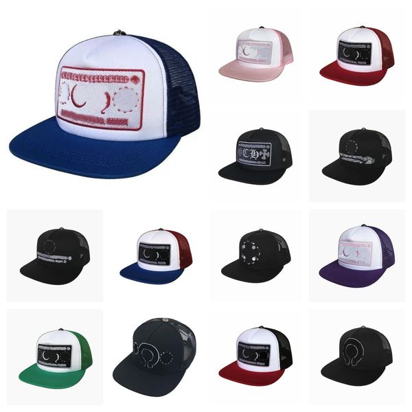 

luxury snapbacks designer hats cross flower cotton baseball hearts mens embroidery snapback blue black sun hat athletic outdoor sport cap mi, Black;white