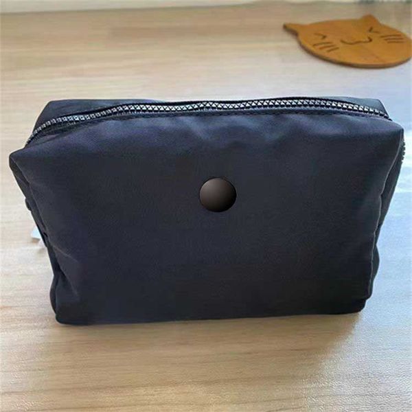 

lulu small makeup bag travel bag pouch gym makeup mini pochette bllack zipper fanny pack purses zipper