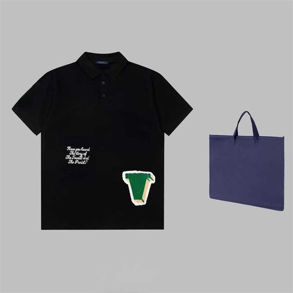 

luxury brand short sleeve polo shirt men women pure cotton tshirt american embroidery pullover tee designer t shirt oversize sweatshirt, White;black