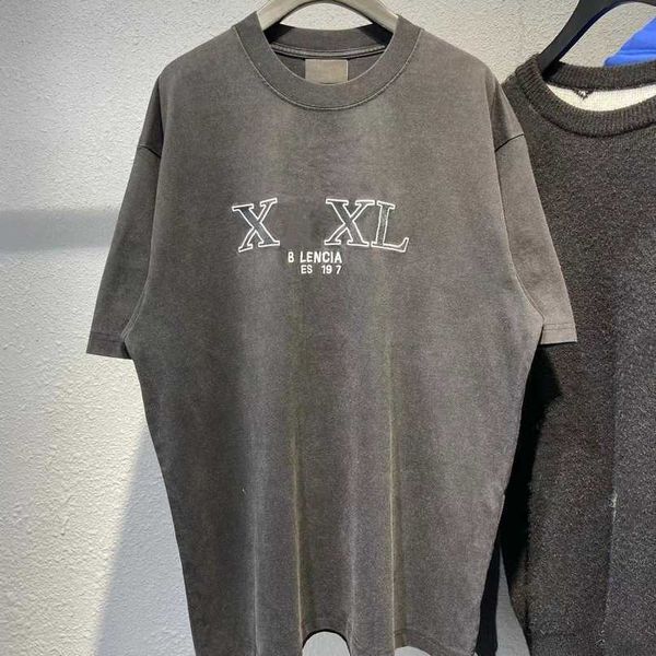 

designer summer women t shirt original quality autumn/winter embroidery loose personalized sleeve t-shirt, White;black