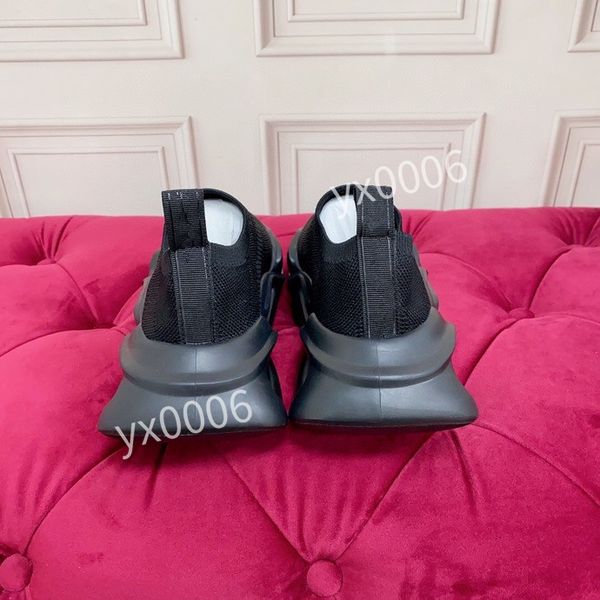 

2023new men brand fashion designer casual shoes sneakers spring trendy family jindian color matching net running casual shoes, Black