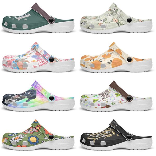 

Customized Glossy beautiful fashionable fashion beautiful Diy shoes for men and women's indoor slippers 101816