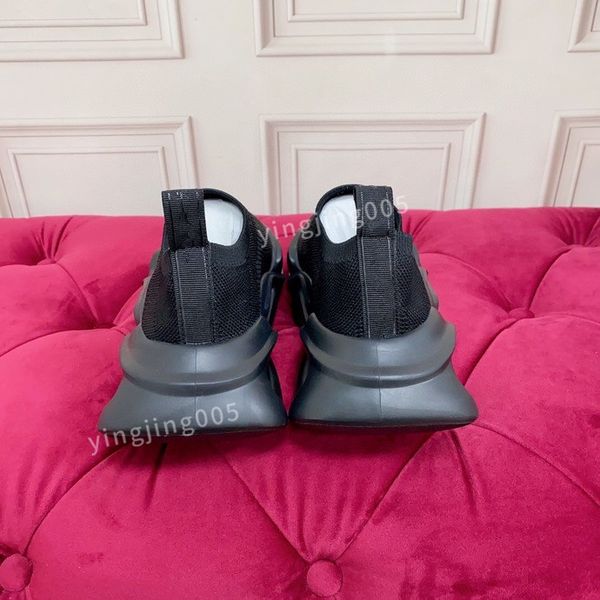 

2023designer womens sneaker shoes brushed leather white quality runner sports lug sole casual walking, Black