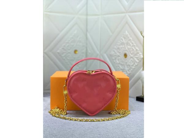 

shoulder bag designer handbag crossbody bag new love bag soft cowhide embroidery pattern detachable handle chain women's bag