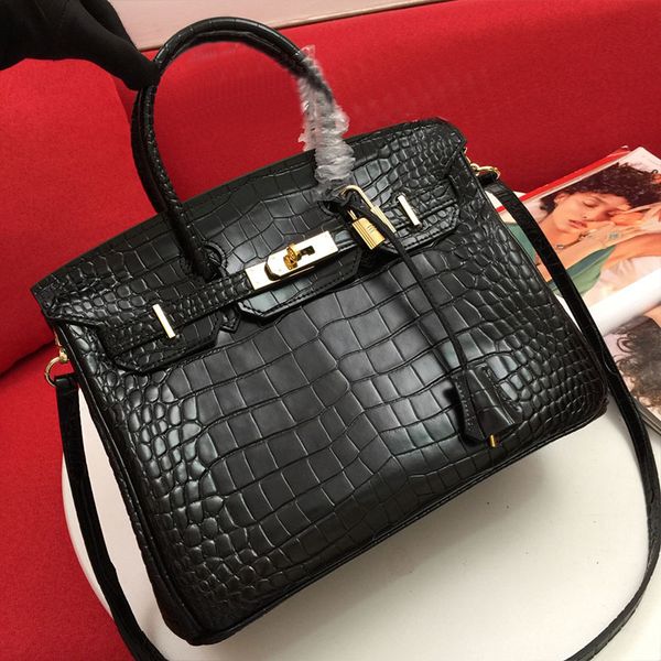 

crocodile pattern totes bag women shoulder bag designer handbags fashion large capacity purse cowhide leather designer togo luxury designer