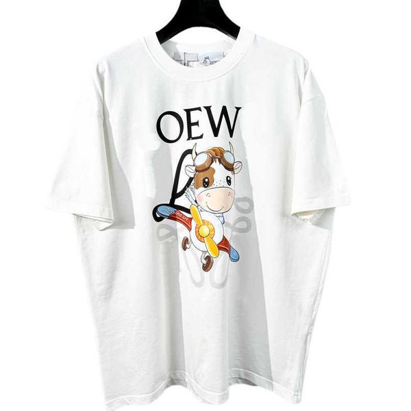 

20% off designer womens t shirt high version product luojia co branded miyazaki junmao sleeve couple relaxed casual t-shirt for men women, White;black