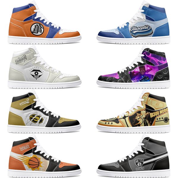 

New Customized Shoes 1s DIY shoes Basketball Shoes males 1 Women 1 Anime Customized Character Leisure Trend Outdoor Shoes