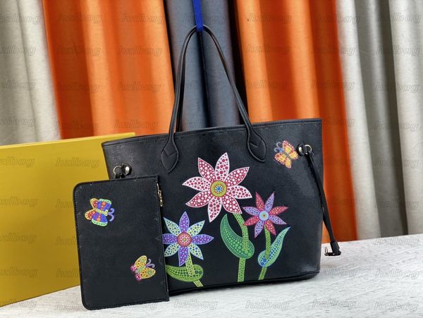

m45686 m40995 designer bag vintage letter flower monograms leather printed classic shopping bag classic canvas handbags