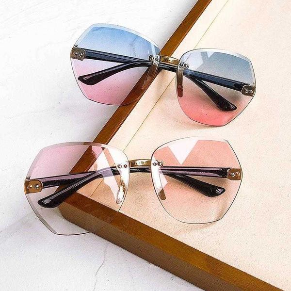 

kids sunglasses fashionable baby cute glasses large rim, Blue