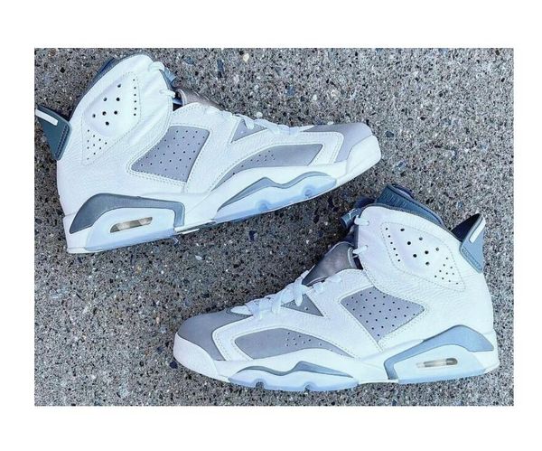 

6 cool grey men basketball shoes 6s aqua university red white/medium grey-cool grey ct8529-100 red oreo outdoor sports sneakers black/bright