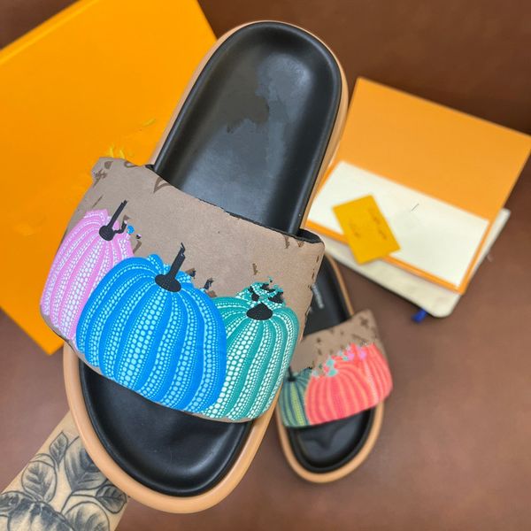 

summer luxury sandals designer women flip flops slipper fashion genuine leather slides metal chain ladies, Black