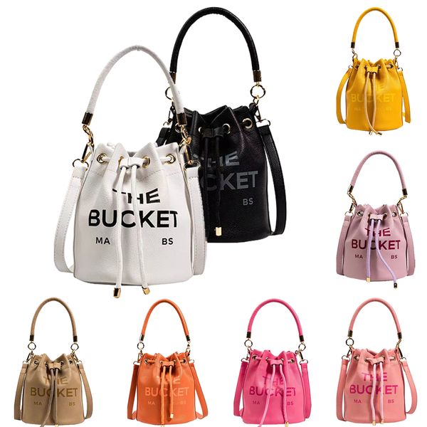 

marc jocobs drawstring bucket bag fashion the tote womens mens handle shoulder clutch designer bag luxury embossing genuine leather crossbod