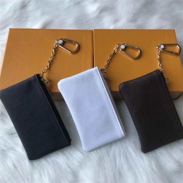 

key pouch m62650 pochette cles designer fashion womens mens key ring credit card holder coin purse luxury mini wallet bag charm br267f, Brown;gray