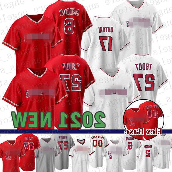 

los angeles shohei ohtani jersey angels mike trout 27 mike trout custom 17 shohei ohtani baseball jersey 6 anthony rendon 33 max stassi 31 t, Black