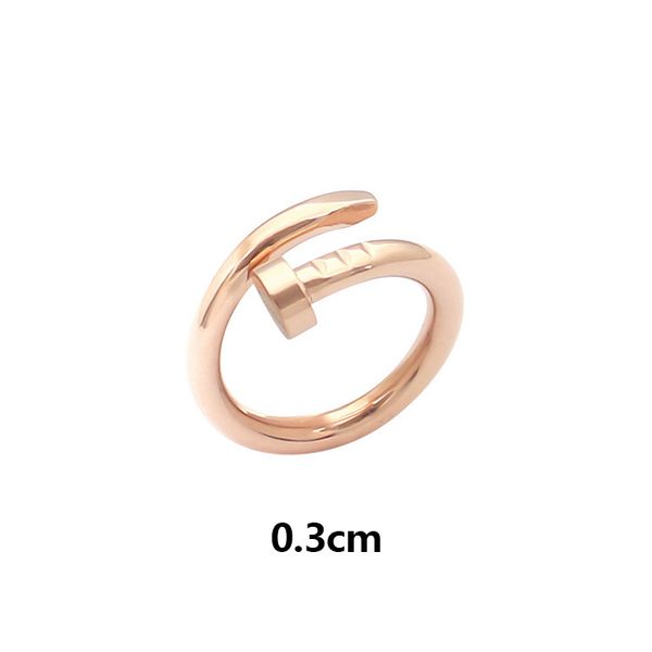 

Nail Ring Designer Jewelry Original designer nail ring love 18K Gold Silver Rose 316L Stainless Steel Rings Women men lovers wedding Jewelry Lady Party Gifts 6 7 8 9