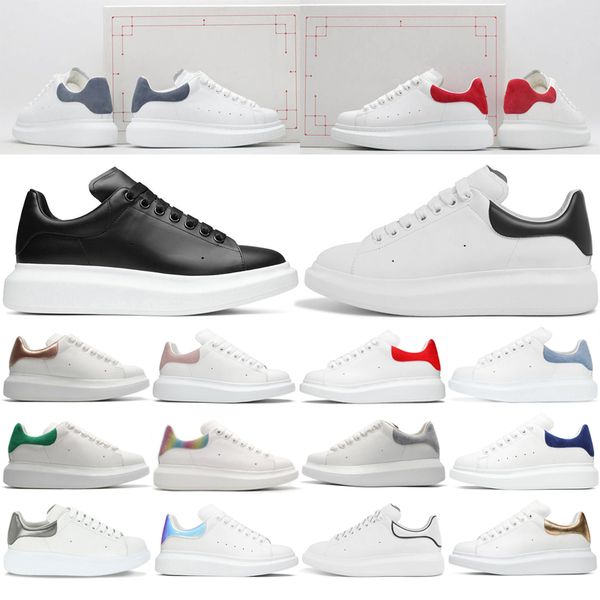 

2023 mens shoes casual shoes designer luxury genuine leather lace-up sneakers women mens black white pink carnelian red 3m platform vintage