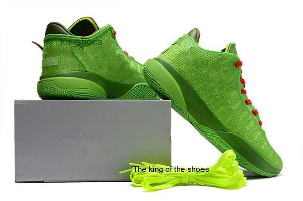 

lebrons 20 green grinch christmas shoes men women basketball sport shoe sneakers with size us4-122023 top, Black