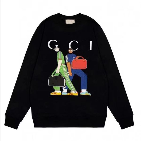 

men's hoodies & sweatshirts men's hoodies 2023 solid color printing pullover crew neck hoodie sweatshirt spring thin style men des, Black