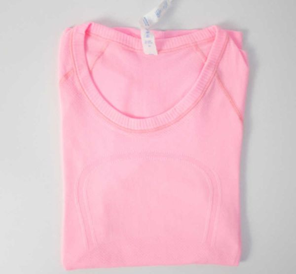 

women yoga t-shirt womens lus t-shirt high-elastic breathable running quicks drying seamless short sleeve sport-cycling gym wear jogging fit, Gray