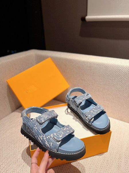 

sandals slingback platform dad shoes women summer beach buckle strap soft chunky heel sports shoes, Black