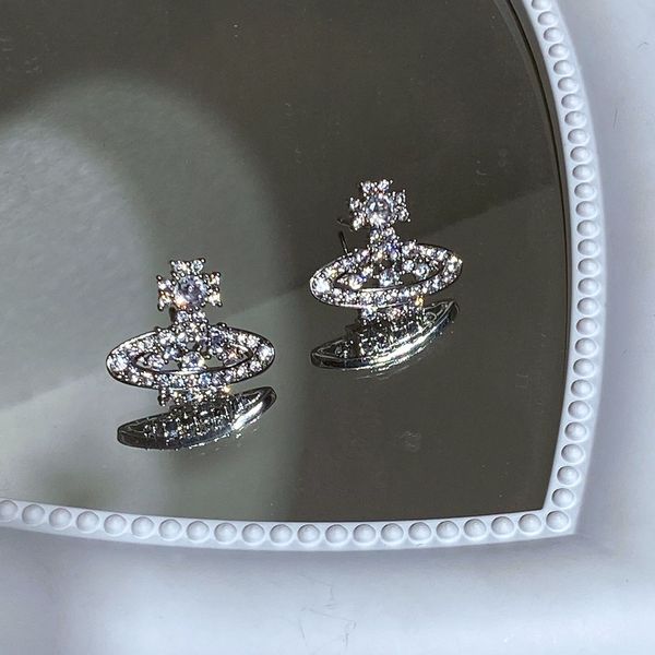 

stud korean style fashion delicate zircon earrings for women girl luxury simple temperament party jewelry gifts 230410, Golden;silver