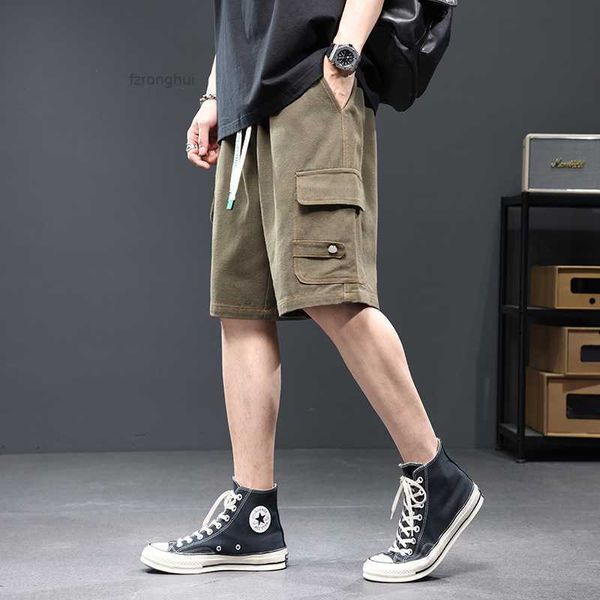 

men's shorts workwear summer thin plus size pants straight sleeve loose sweatpants ins fashion casual capris 5 4hjz, White;black