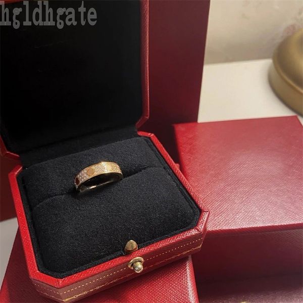 

modern style designer rings diamonds screw love ring wedding engagement multicolor lady jewelry zircon glossy moissanite rings for women mar, Silver