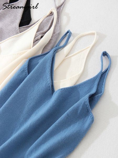 

camisoles tanks women's knitted basic shoulder straps women's summer vest vest women's summer women's summer 230410, Black;white