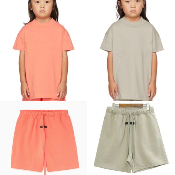 

designer ess baby kids clothing sets boys girls clothes summer luxury tshirts and shorts tracksuit children youth outfits short sleeve shirt, White