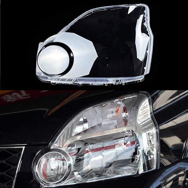 

auto head light caps for nissan x-trail 2007 2008 2009 2010 car lampshade lamp shade front headlight cover glass lens shell