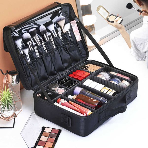 

cosmetic bags cases new oxford cloth makeup bag large capacity with compartments for women travel case 230404