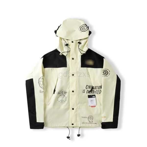 

men's jackets american outdoor t classic mountain function windproof and waterproof splicing japanese retro hooded charge coat 1451qq, Black;brown
