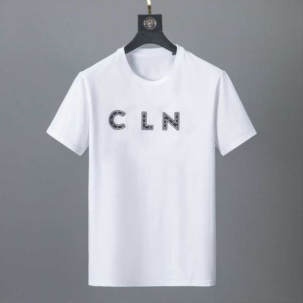 

luxury designer women t shirt mens shirt spring summer sleeves crew neck -shirt letters rivet beads -shirts tees casual clothing apparel, White;black