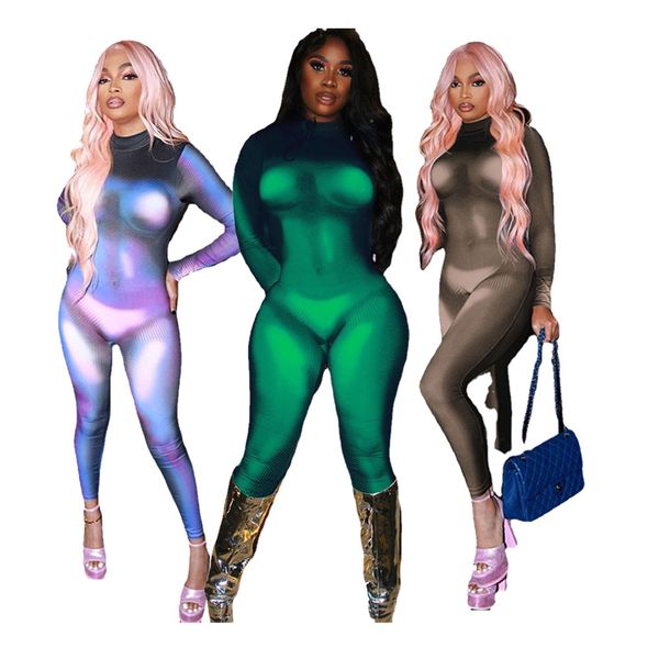 

2023 designer tie dye ladies jumpsuits women summer o-neck overalls auroral color matching lady casual sports long sleeve bodysuits wholesal, Black;white