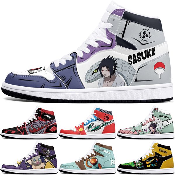 

New diy classics customized shoes sports basketball shoes 1s men women antiskid damping anime fashion cool customized figure sneakers 501587