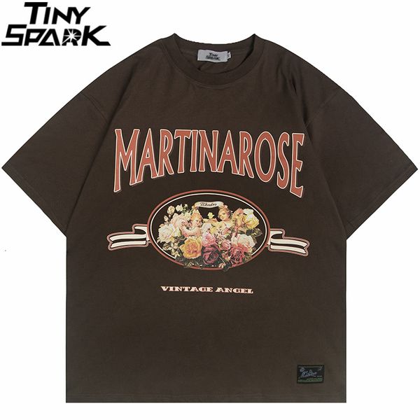 

men's tshirts men hip hop tshirt streetwear harajuku children flower printed t shirt cotton casual summer short sleeve tshirt tees 230, White;black