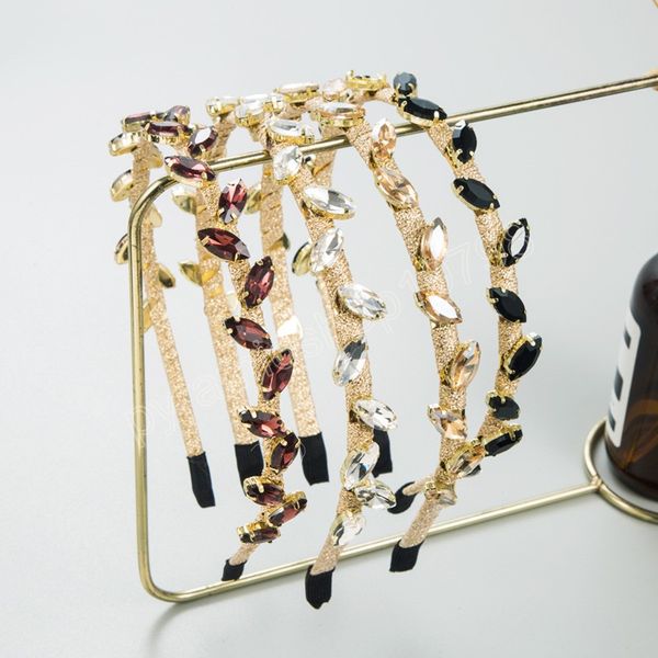 

high-grade rhinestone shiny headband fashion hair accessories for women casual hairbands hair band girl headwear, Slivery;white