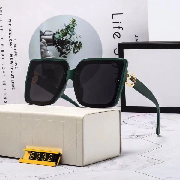 

2023 sunglasses cool luxury sunglasses designer letter womens mens for women eyeglasses frame vintage metal sun glasses, White;black