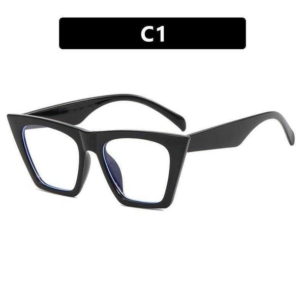 

cat eye glasses frame anti blue light ins plain large fashion trend